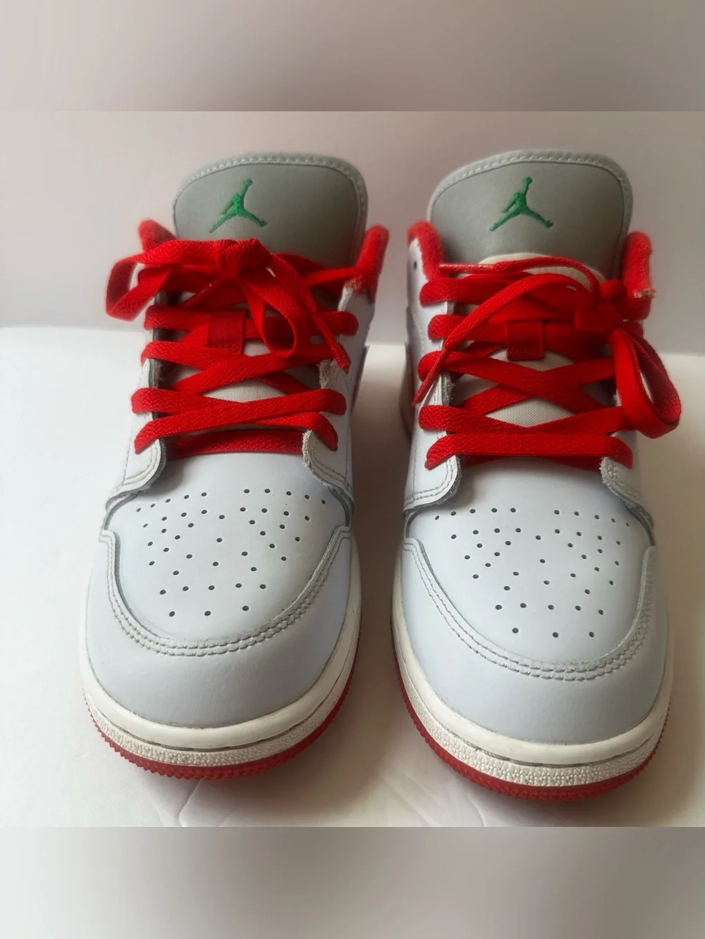 Nike Jordan 1 Low SE Kids Shoes Gatorade Red and Grey  (US 5Y)